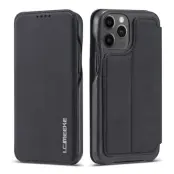 LC.IMEEKE iPhone 12 mini Fodral i Retro Stil - KonstLäder - Svart