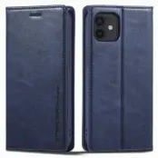 LC.IMEEKE iPhone 12 mini Plånboksfodral Konstläder - Blå