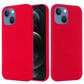Liquid Silicone MagSafe Magnetic Skal till iPhone 12 Mini - Röd