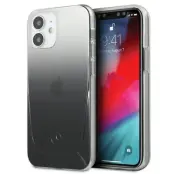 Mercedes Case skal iPhone 12 mini 5,4"Transparent Line Svart