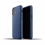 Mujjo Full Leather Case till iPhone 12 Mini - Monacoblå