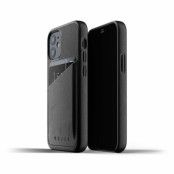 Mujjo Full Leather Wallet Case till iPhone 12 Mini - Svart