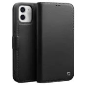 QIALINO iPhone 12 mini Plånboksfodral Äkta Läder Magnetisk