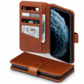 Terrapin | Äkta Läder Plånboksfodral iPhone 12 Mini - Brun