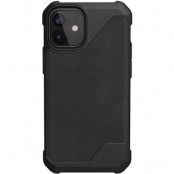 UAG Metropolis LT Cover iPhone 12 Mini - Leather Black