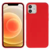 X-LEVEL Mobilskal till iPhone 12 mini i Flytande Silikon - Röd