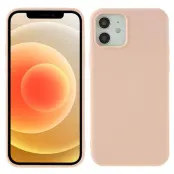 X-LEVEL Mobilskal till iPhone 12 mini i Liquid Silicone - Rosa