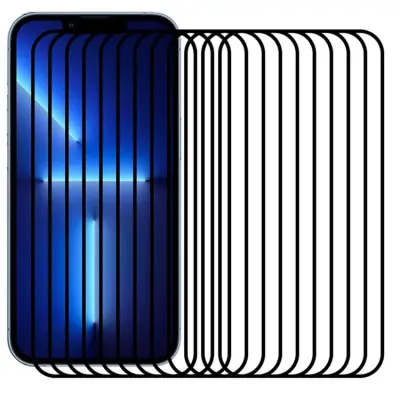 [10-Pack Bulk] iPhone 12 Pro Max Härdat Glas Skärmskydd