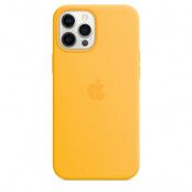 Apple iPhone 12 Pro Max Silikonskal med MagSafe - Solrosgul