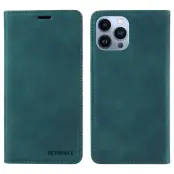BETOPNICE 003 iPhone 12 Pro Max Plånboksfodral Konstläder - Grön