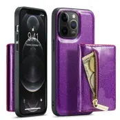 DG.MING M3 Series Mobilskal till iPhone 12 Pro Max Glittery Lila
