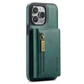 DG.MING M5 Series Mobilskal till iPhone 12 Pro Max Wallet Grön