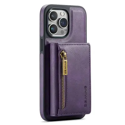 DG.MING M5 Series Mobilskal till iPhone 12 Pro Max Wallet Lila