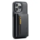 DG.MING M5 Series Mobilskal till iPhone 12 Pro Max Wallet - Svart