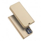 Dux Ducis PU Läder Plånboksfodral iPhone 12 Pro Max - Gold