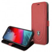 Ferrari Plånboksfodral iPhone 12 Pro Max Off Track Perforated - Röd