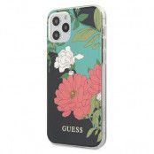 Guess iPhone 12 Pro Max Skal Flower Collection - Svart