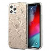 Guess iPhone 12 Pro Max Skal Glitter - Guld