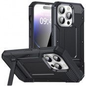 iPhone 12 Pro Max Mobilskal Kickstand Shockproof - Svart
