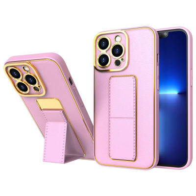 iPhone 12 Skal Kickstand - Rosa