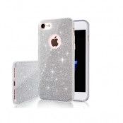 iPhone 16 Mobilskal Glitter 3in1 - Silver