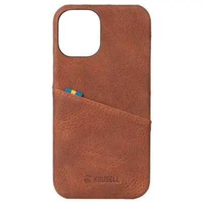 Krusell CardCover Leather (iPhone 12 Pro Max) - Brun