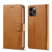 LC.IMEEKE iPhone 12 Pro Max Fodral KonstLäder - Brun