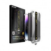 LIVSTIDSGARANTI - BOOM iPhone 12 Pro Max Privacy Härdat Glas Skärmskydd - 2 Pack
