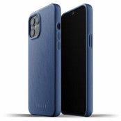 Mujjo Full Leather Case till iPhone 12 Pro Max - Monacoblå