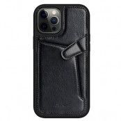 Nillkin Aoge Äkta Läder Fodral iPhone 12 Pro Max - Svart