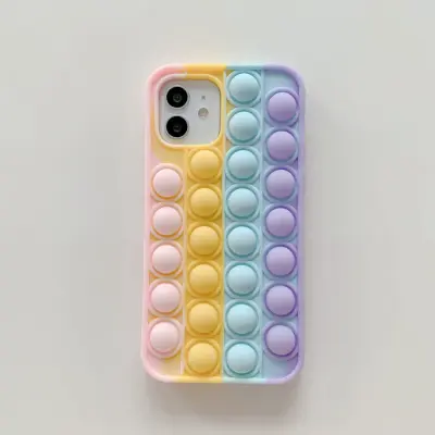 Trolsk Mobilskal Bubble Pop - Regnbåge (iPhone 12 Pro Max)