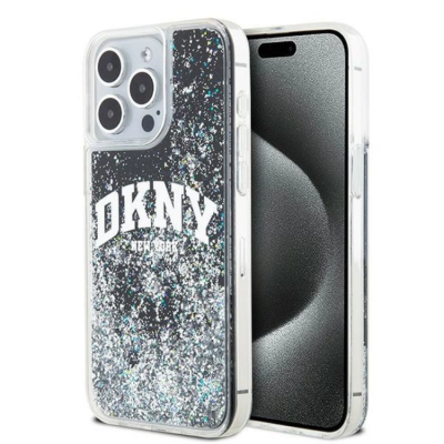 DKNY Mobilskal till iPhone 11/XR Liquid Glitter Big Logo - Svart