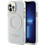 Guess iPhone 12 Pro/12 Mobilskal Magsafe Metall Outline - Guld