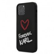 Karl Lagerfeld iPhone 12 & 12 Pro Skal Forever Karl - Svart
