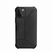 Metropolis Wallet Case iPhone 12/12 Pro Leather Black