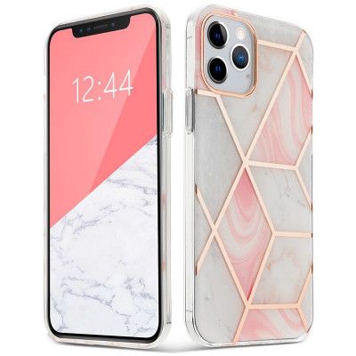 Tech-Protect | Marmer Mobilskal iPhone 12 & 12 Pro - Rosa