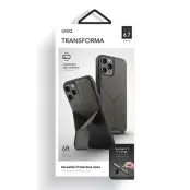 UNIQ iPhone 12 Pro Mobilskal MagSafe Transforma - Träkolgrå