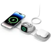 3in1 MagSafe Trådlös Laddare iPhone, Apple Watch, Airpods