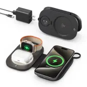 3in1 MagSafe Trådlös Laddare iPhone, Apple Watch, Airpods