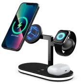3in1 MagSafe Trådlös Laddare iPhone, Apple Watch, Airpods