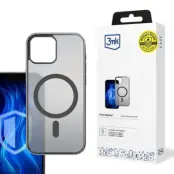 3MK iPhone 12/12 Pro Mobilskal MagSafe Frosty - Svart