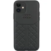 Audi  iPhone 12/12 Pro Mobilskal Äkta Läder - Svart