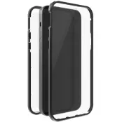 Black Rock 360° Glass Skal iPhone 12 / 12 Pro - Svart