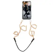 Boom iPhone 12 & 12 Pro skal med mobilhalsband- ChainStrap Black