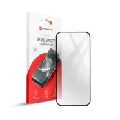 Forcell iPhone 12/12 Pro Härdat Glas Skärmskydd Privacy - Svart