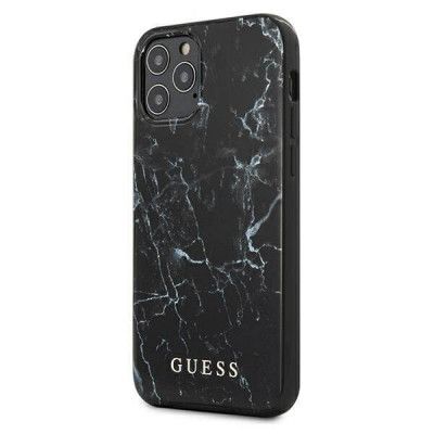 Guess skal iPhone 12 Mini Marble - Svart