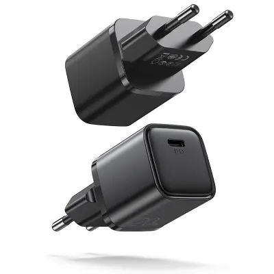 Joyroom Snabb väggladdare USB Typ-C 20W PD QC 3.0 AFC - Svart