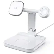 Qi Trådlös MagSafe Laddare iPhone, Apple Watch, Airpods