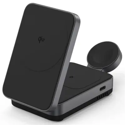 Qi2 MagSafe Trådlös Laddare Apple Watch iPhone Airpods 15W