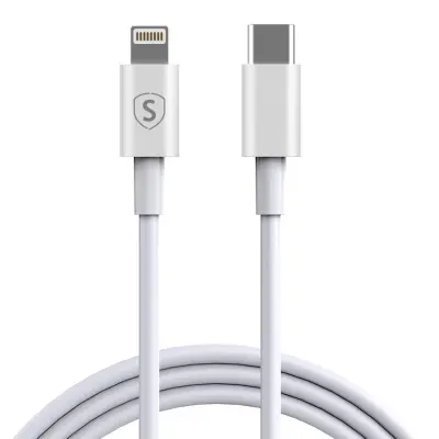 SiGN USB-C till Lightningkabel 20W 0.25m - Vit